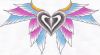 free love angel image tattoo